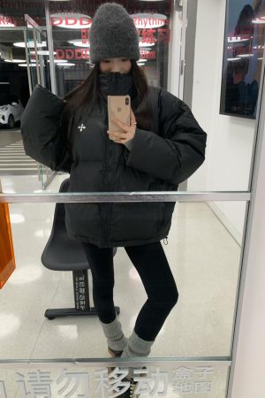 Couple Matching Pumpkin Velvet Cross Print Puffer Jacket - Easy-Care Warm Coat for Fall Winter Fashion