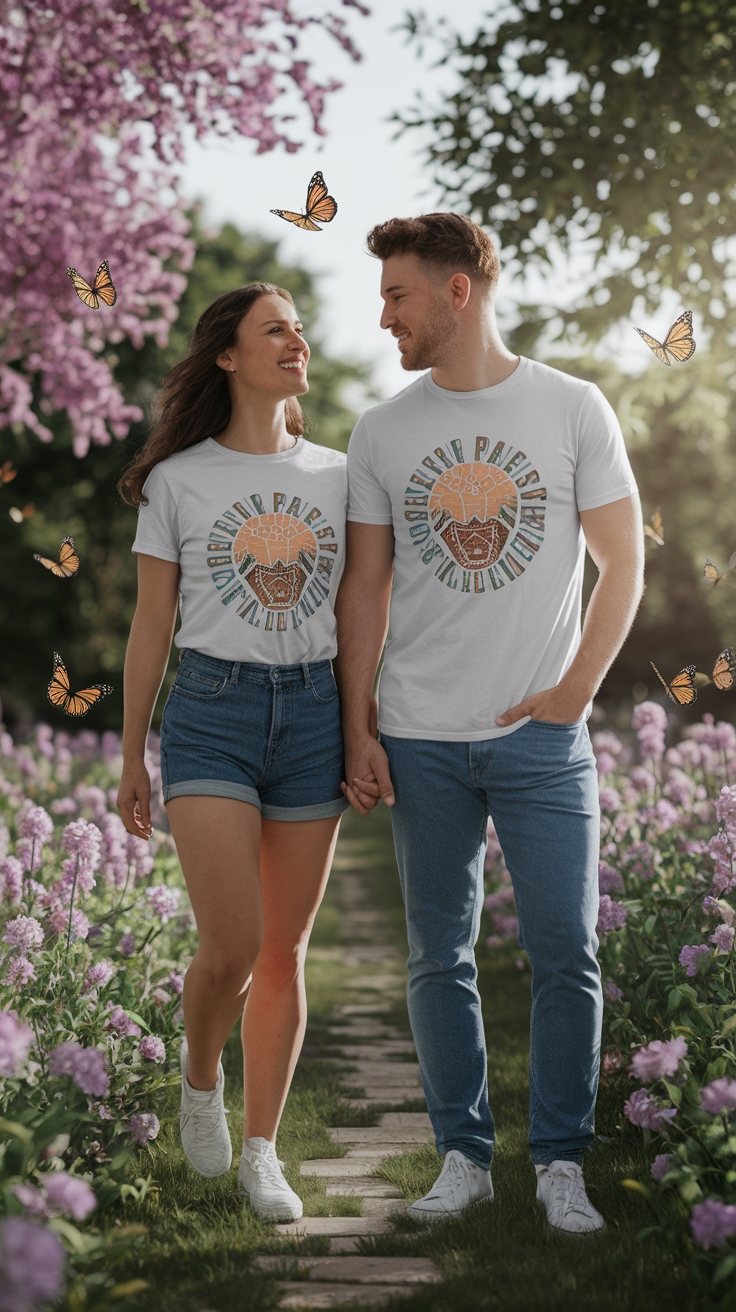 Couple T Shirts Matching for Fun Adventures outfit idea