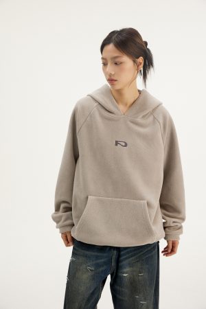 Couples Fleece Hooded Jacket, Casual Spring Autumn Sportswear, Korean Style Streetwear, Unisex Pullover Hoodie