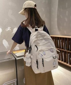 Cozy College Class Outfits, Beauty Outfits - Keychain School Backpack