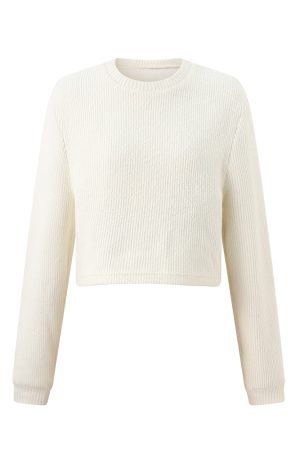 Cozy Round Neck Knitted Sweater and Long Pants Two-Piece Set for Women - Autumn Winter Casual Outfit