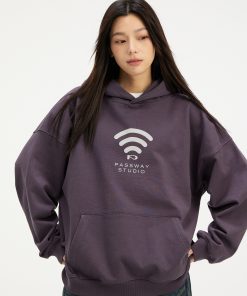 Creative Quirky WIFI Hoodie Unisex Sweatshirt for Couples - Autumn Winter Jacket, Trendy Streetwear, Cozy Fashion Essentials