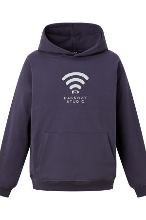 Creative Quirky WIFI Hoodie Unisex Sweatshirt for Couples - Autumn Winter Jacket, Trendy Streetwear, Cozy Fashion Essentials