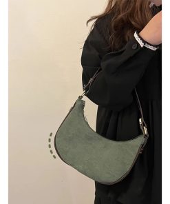 Crescent-Shaped Crossbody Bag for Women - Versatile High-End Underarm Tote for Spring/Summer 2025 Fashion