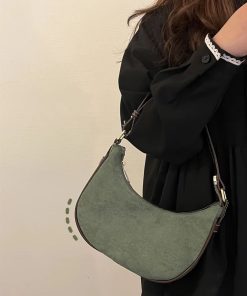 Crescent-Shaped Crossbody Bag for Women - Versatile High-End Underarm Tote for Spring/Summer 2025 Fashion