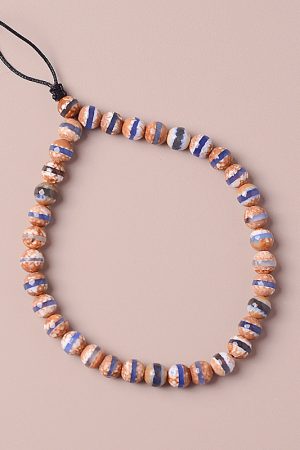 Crystal Agate Mobile Phone Chain Lanyard for Men and Women - Decorative Beads, Camera Strap, Wrist Strap, Stylish Phone Accessory
