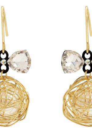 Crystal Bowknot Drop Earrings - Fairy-Inspired Niche Design, Trendy 2025 Fashion Accessory for a Slimmer Face Look