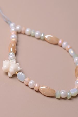 Crystal Pegasus Phone Pendant - Universal Phone Chain Strap, Short High-End Accessory for Women, Sweet Ins Style