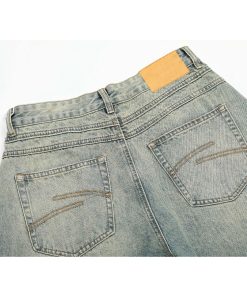 Curved Knife Pants for Summer - Trendy Thin American Retro Distressed Denim Jeans