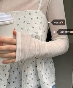 Cute Cherry Pattern Camisole with Strap Design - Fitted Corset Style, Y2K Aesthetic, Korean Fashion Top