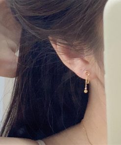 Cute Five-Pointed Star Earrings for Women - Korean & Japanese Style, Face-Enhancing, Versatile Design, 2025 New Model