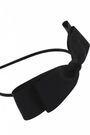 Cute Korean Style Baby-Chan Black Bow Headband for Girls - Sweet and Quirky Fashion Accessory