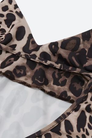 Cute Modest Outfits, Street Style Outfits Casual - Leopard Backless Mini Dress