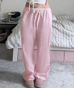 Cute Picnic Outfits Winter, Girly Girl Aesthetic Outfits - Soft Girl Cotton Candy Pants