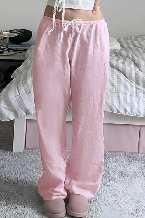 Cute Picnic Outfits Winter, Girly Girl Aesthetic Outfits - Soft Girl Cotton Candy Pants