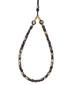 Cute Retro Two-Color Natural Smiley Face Mobile Phone Chain Pendant, Minimalist Anti-Lost Wrist Strap, National Style Accessory