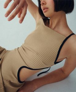 Cute Simple Outfits, Y2k Woman - Cut Out Bodycon Maxi Dress