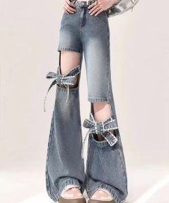 Cute Winter Fashion Outfits, Pastel Long Skirt Outfit - Flare Jeans