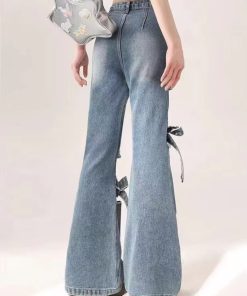 Cute Winter Fashion Outfits, Pastel Long Skirt Outfit - Flare Jeans