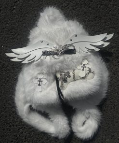 Cute Y2K Plush Angel Wings Backpack for Soft Girls - Autumn & Winter Niche Design