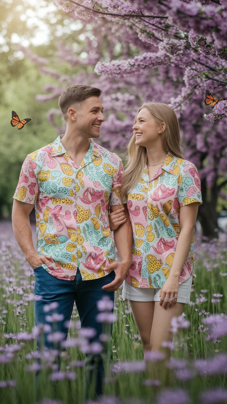 Cute Matching Shirts for Couples in Love outfit idea