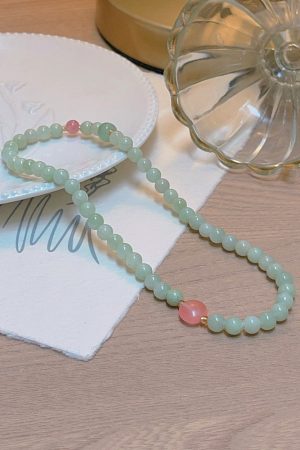 Cyan Retro Double-Layer Stacked Bracelet for Women, Ethnic Style Elastic Wristband, Fairy Sweet Gift Accessory