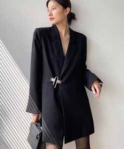 Dark Academia Outfit Women Skirt, Fits Inspiration School - Dark Academia Buckle Up Blazer