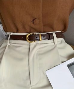 Dark Feminine Aesthetic Casual, Girl Dressing Style - Skinny Belt