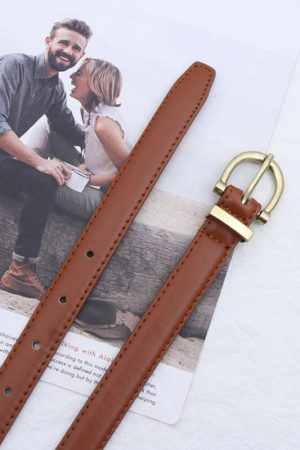 Dark Feminine Aesthetic Casual, Girl Dressing Style - Skinny Belt