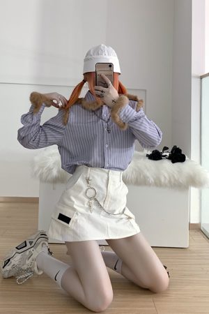 Dark Functional Double-Layer Waist Chain - Edgy 90s-Inspired Matching Accessory for a Unique Look