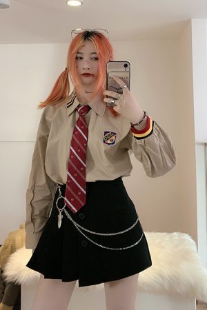 Dark Functional Double-Layer Waist Chain - Edgy 90s-Inspired Matching Accessory for a Unique Look