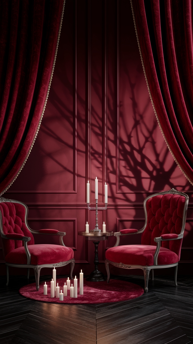 Dark Cherry Red Aesthetic Fashion Inspiration outfit idea