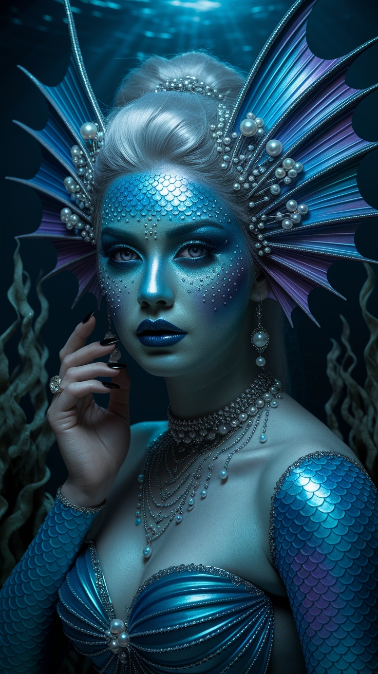 Dark Mermaid Make Up: Unleash Your Inner Siren outfit idea