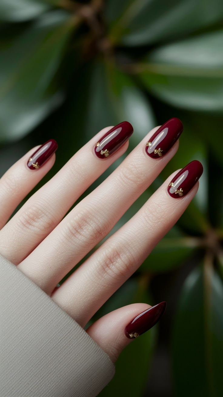 Trendy Dark Red Cherry Nails to Try This Fall outfit idea