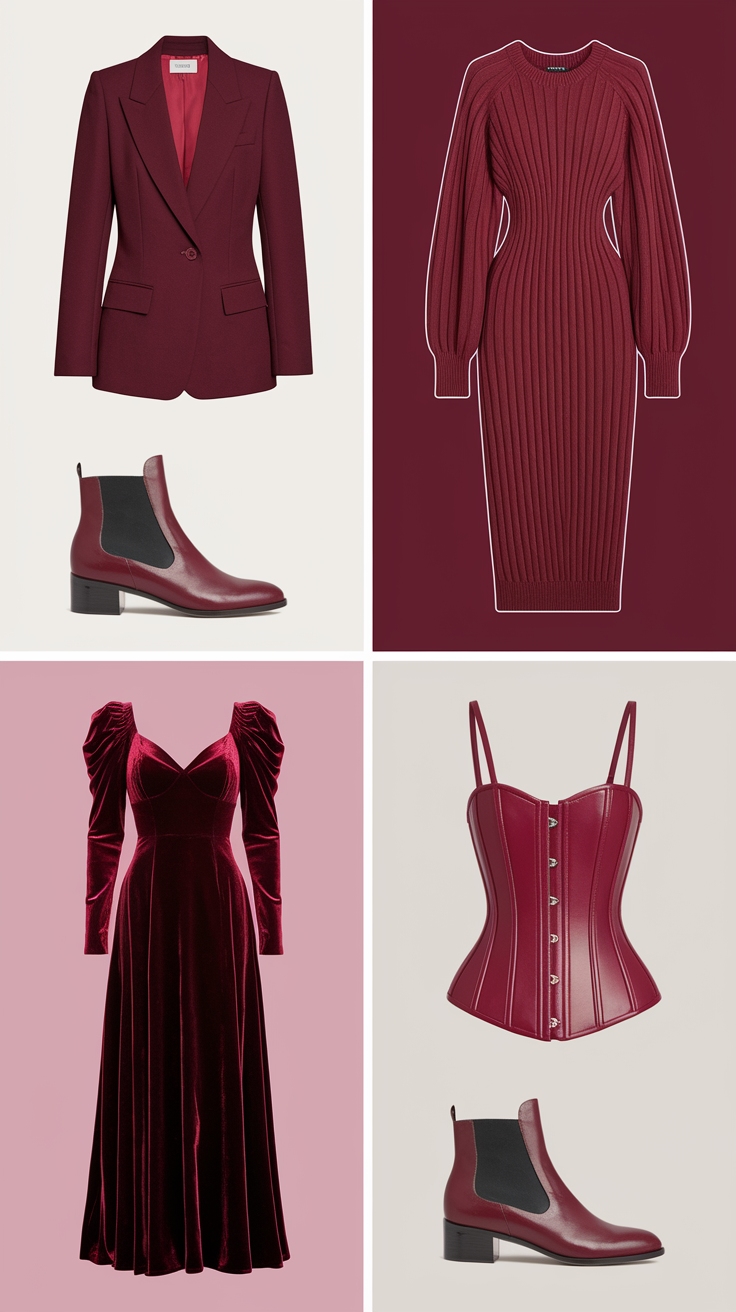 Dark Red Outfit Ideas for Every Occasion outfit idea