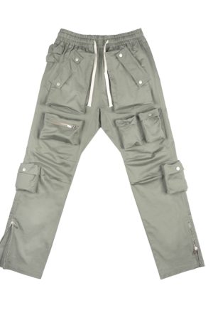 Deconstructed Tactical Multi-Pocket Drawstring Work Pants - Functional Micro-Stretch Loose Fit for Urban Style