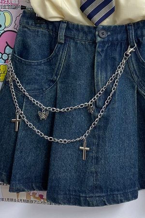 Decorative Chain for Skirt - Pudding Bear Sweet & Cool Waist Chain, Japanese Style Accessory, Trendy Fashion Statement
