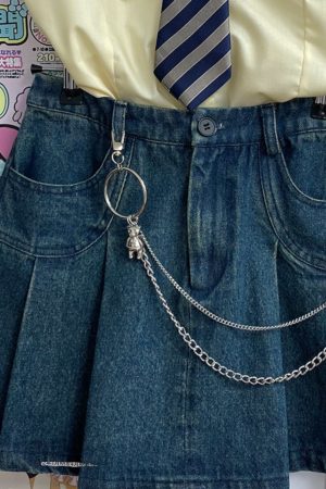 Decorative Chain for Skirt - Pudding Bear Sweet & Cool Waist Chain, Japanese Style Accessory, Trendy Fashion Statement