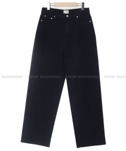 Deep Blue Spot Vintage Loose Wide Leg Cotton Pants in Soft Peach Pink & Baby Blue â€“ Y2K Korean Style Fashion