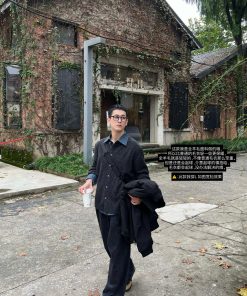 Deep Gray Wool Knitted Cardigan Sweater - Korean Style Simple Casual Top for Autumn and Winter Fashion