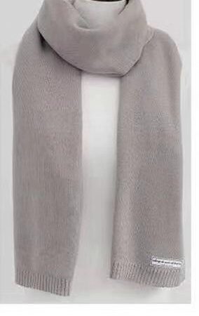 Deep Winter Color Scheme Solid Small Label Scarf - 12 Colors, Korean Style Fashion Accessory