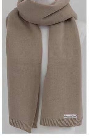 Deep Winter Color Scheme Solid Small Label Scarf - 12 Colors, Korean Style Fashion Accessory