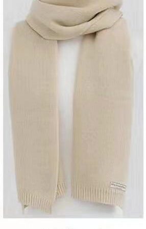 Deep Winter Color Scheme Solid Small Label Scarf - 12 Colors, Korean Style Fashion Accessory