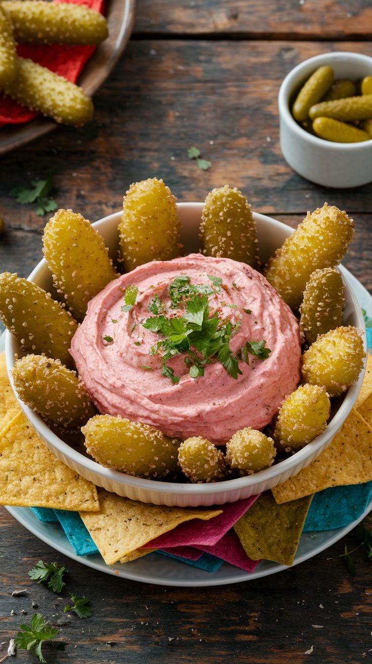 Deep Fried Pickle Dip: A Tasty Snack for Game Nights outfit idea