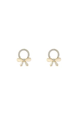 Delicate Spring Cat's Eye Bowknot Stud Earrings for Women, Elegant Korean Style, Simple Versatile Fashion Ear Accessories