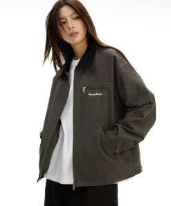 Detroit Cotton Jacket - Casual Thick Outerwear for Spring, Autumn, and Winter - American Style Layering Essential