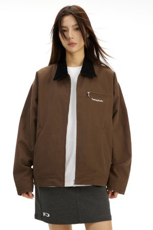 Detroit Cotton Jacket - Casual Thick Outerwear for Spring, Autumn, and Winter - American Style Layering Essential