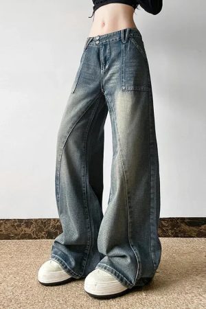 Different Types Of Pants For Women, Jeans And Denim - Y2K Baggy Jeans