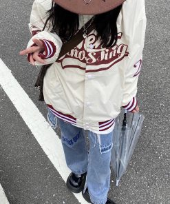 Distressed Irregular Denim Pants and Skirt Set - Vintage Wash Punk Style Autumn Fashion Two-Piece Outfit