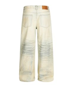 Distressed Ripped Jeans for Men - American High Street Style Straight Leg Pants